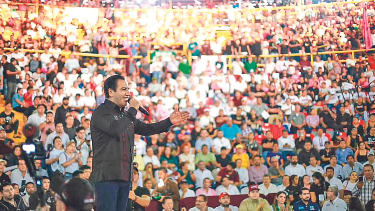 Chiapas. Eduaro Ramírez realizó ayer un acto en Tapachula ante sientos de simpatizantes.