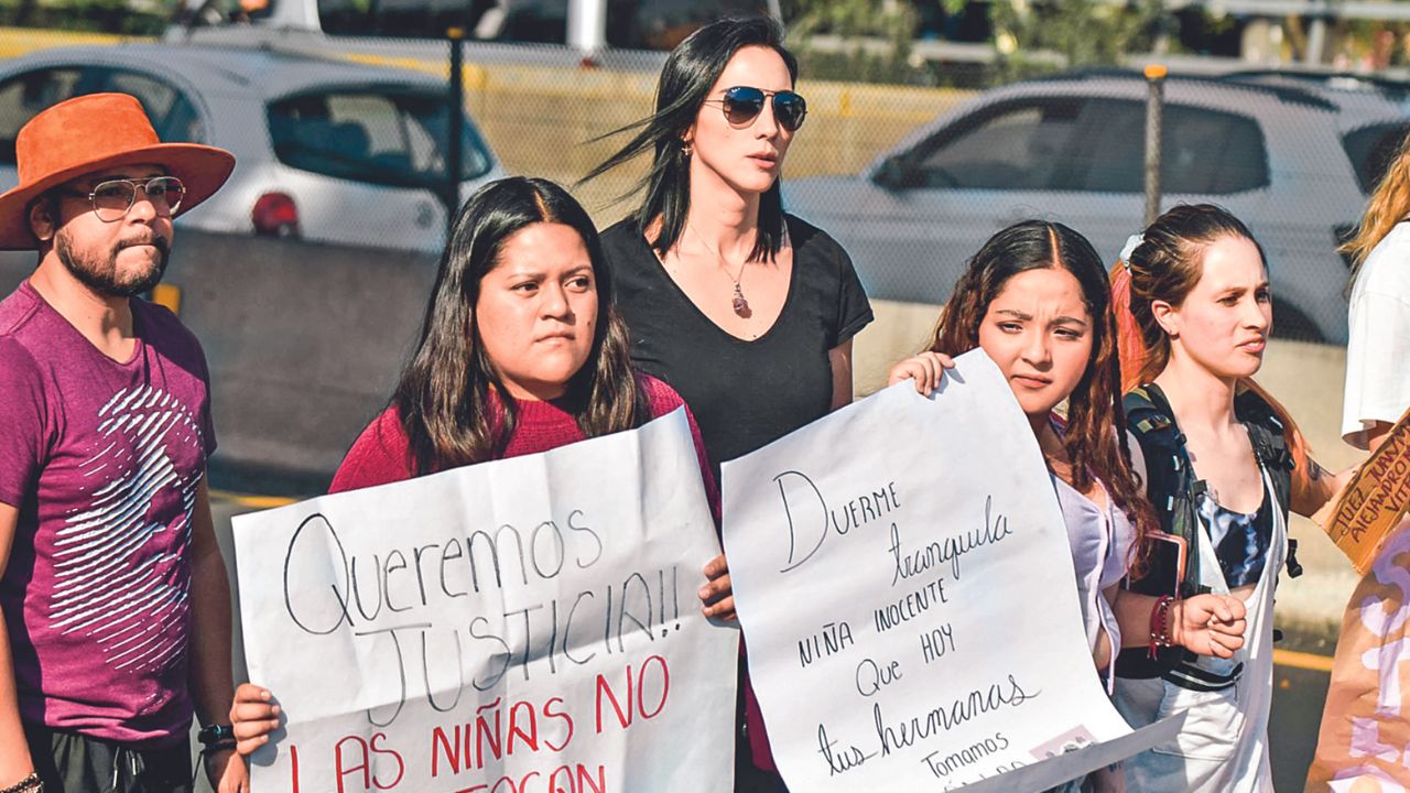 JUSTICIA. Los manifestantes aseguraron que la sentencia aún no se encuentra firme y puede ser impugnada por las partes.