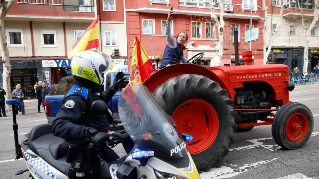 Protestas de agricultores se intensifican en Madrid