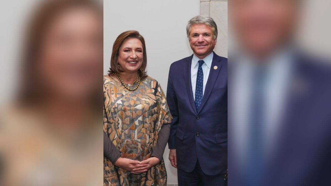 Se reúne Xóchitl Gálvez con el republicano Michael McCaul en el Capitolio