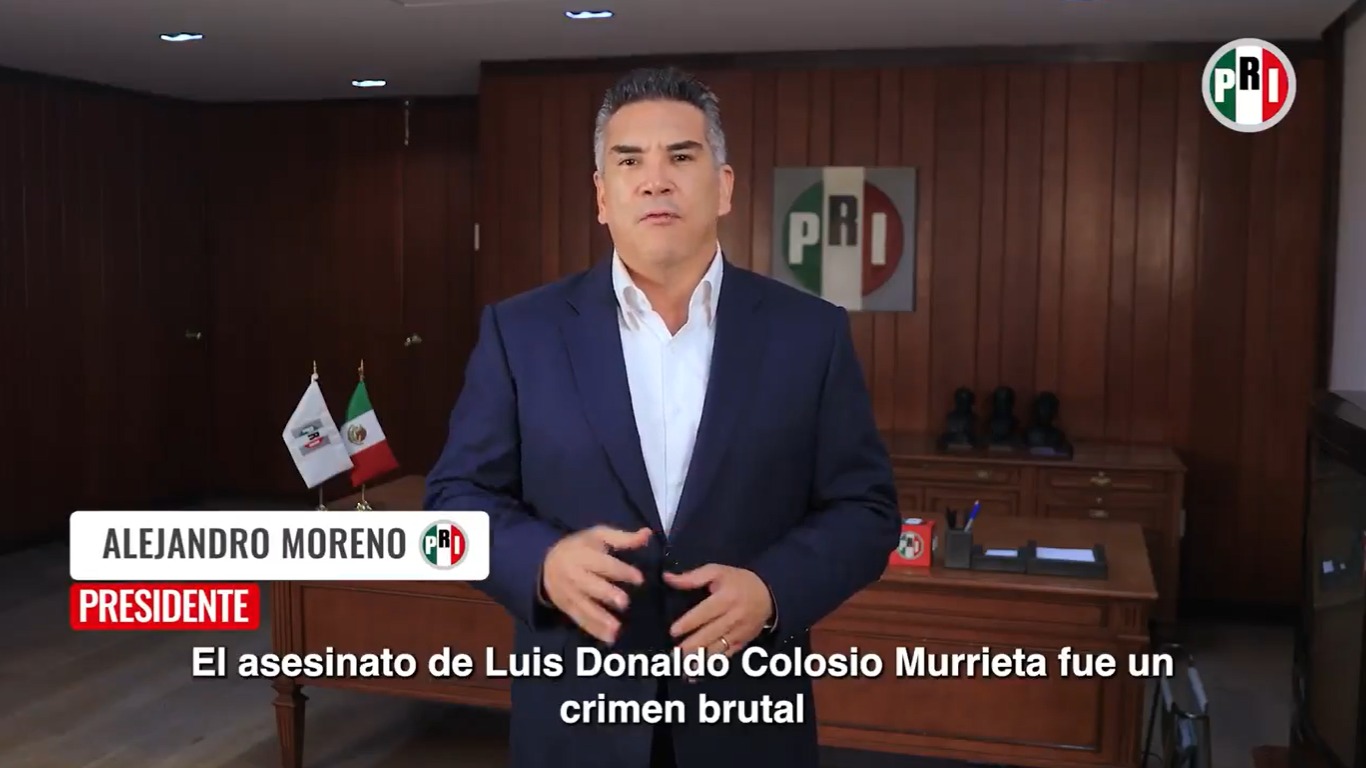 "No permitiremos que el Gobierno de Morena utilice la historia, memoria y muerte de Luis Donaldo Colosio Murrieta con fines político electorales": Alejandro Moreno.