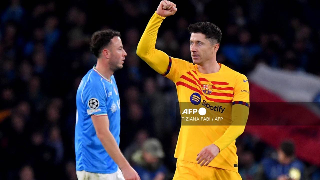 Barcelona no pudo pasar del empate 1-1 en el campo del Napoli, este miércoles en la ida de octavos de final de la Champions League