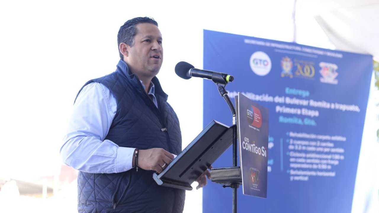 El Gobernador de Guanajuato, Diego Sinhue Rodríguez Vallejo, supervisó y entregó obras por cerca de 100 millones de pesos