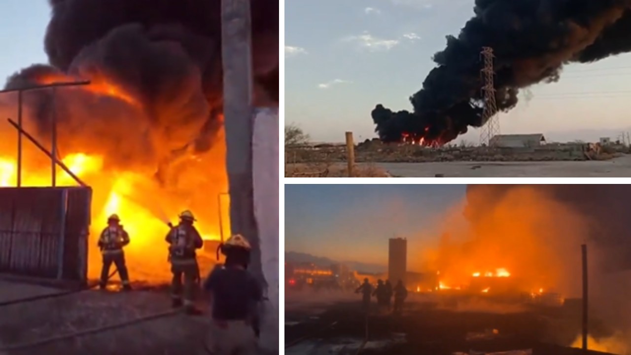 Durante la tarde de este viernes, elementos de PC y bomberos de Nuevo León se movilizaron tras el reporte de un incendio en una fábrica