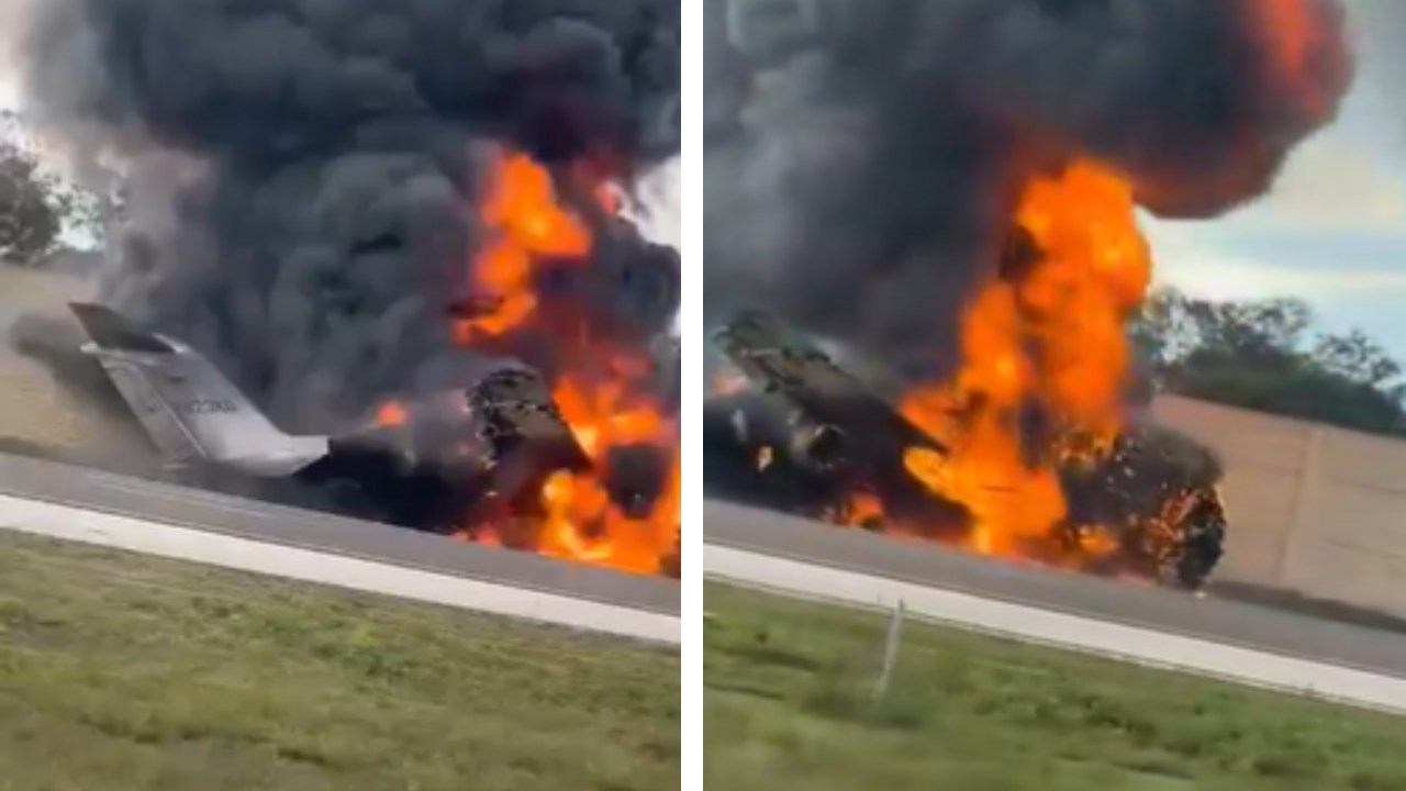 Foto: Captura video | El accidente ocurrió a las 15:15 horas locales, en la carretera Interestatal 75, cerca de Naples