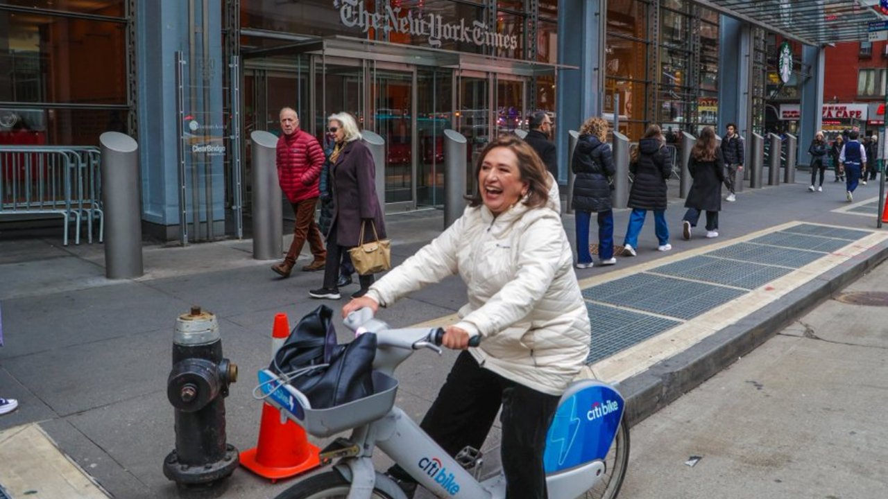 Xóchitl Gálvez se reunió con el Consejo Editorial de The New York Times y con mexicanos que trabajan en la central de abasto de Nueva York