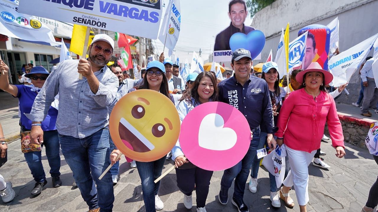 El candidato a Senador recorrió calles de Teoloyucan y Melchor Ocampo