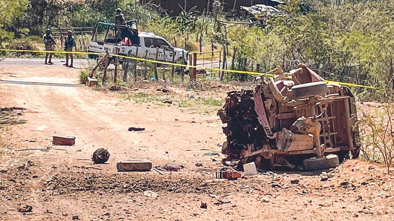 Accidente. El estallido generó una intensa movilización policiaca en Tumbiscatío.