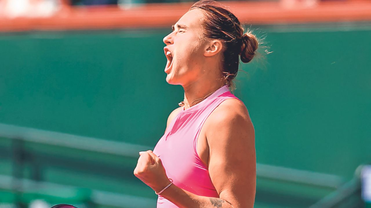 A base de un juego potente y preciso en sus saques, la tenista bielorrusa Aryna Sabalenka clasificó a los octavos de final de Indian Wells