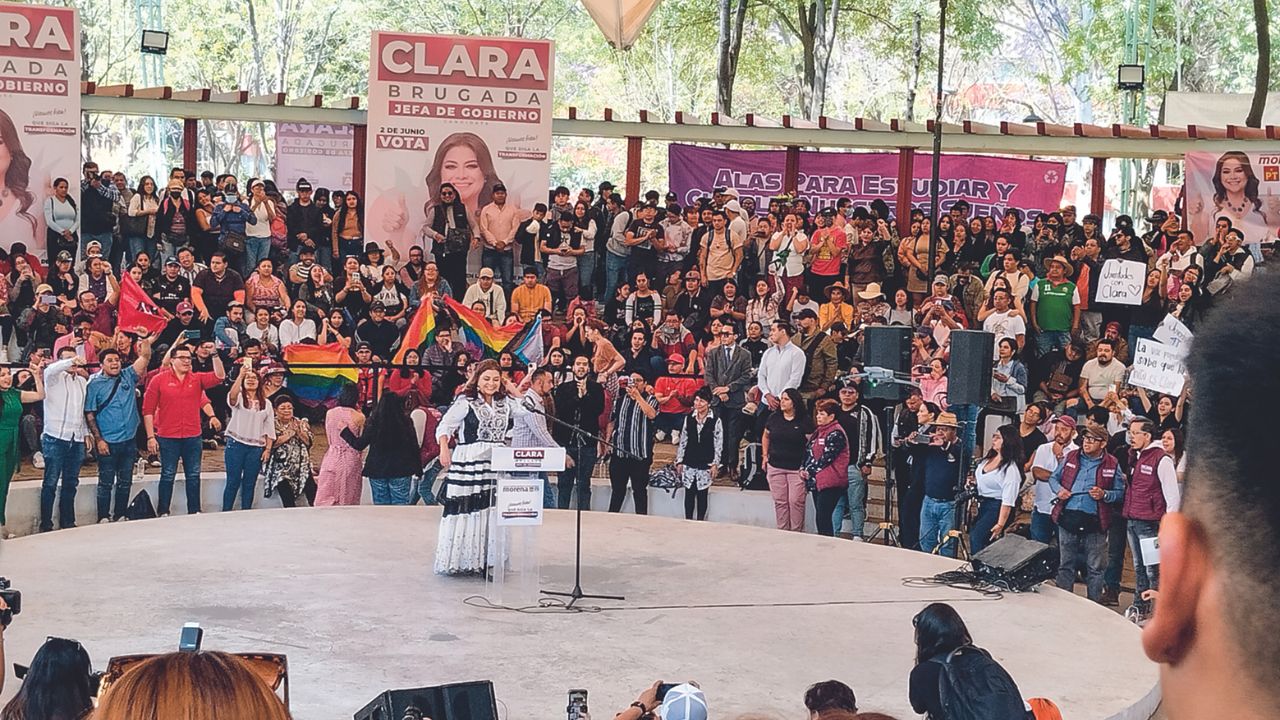 Mensaje. Desde Tlatelolco, la morenista aseguró que su programa de gobierno contempla varios proyectos en beneficio de la juventud, sector que aseguró, es vital para hacer política.