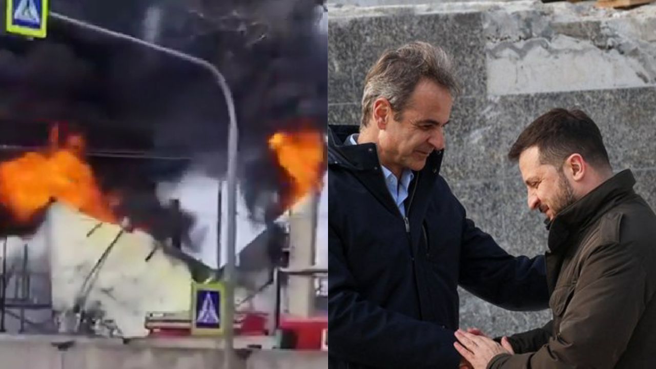 Bombardeos impactan en Odesa cerca del presidente Zelenski y el primer ministro griego Mitsotakis