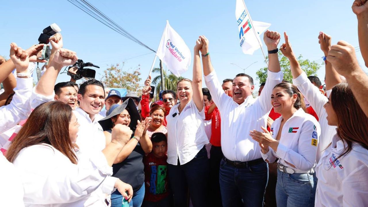 Foto:Cortesía|Cecilia Patrón y Renán Barrera inician campaña en Mérida con miras a transformar la ciudad