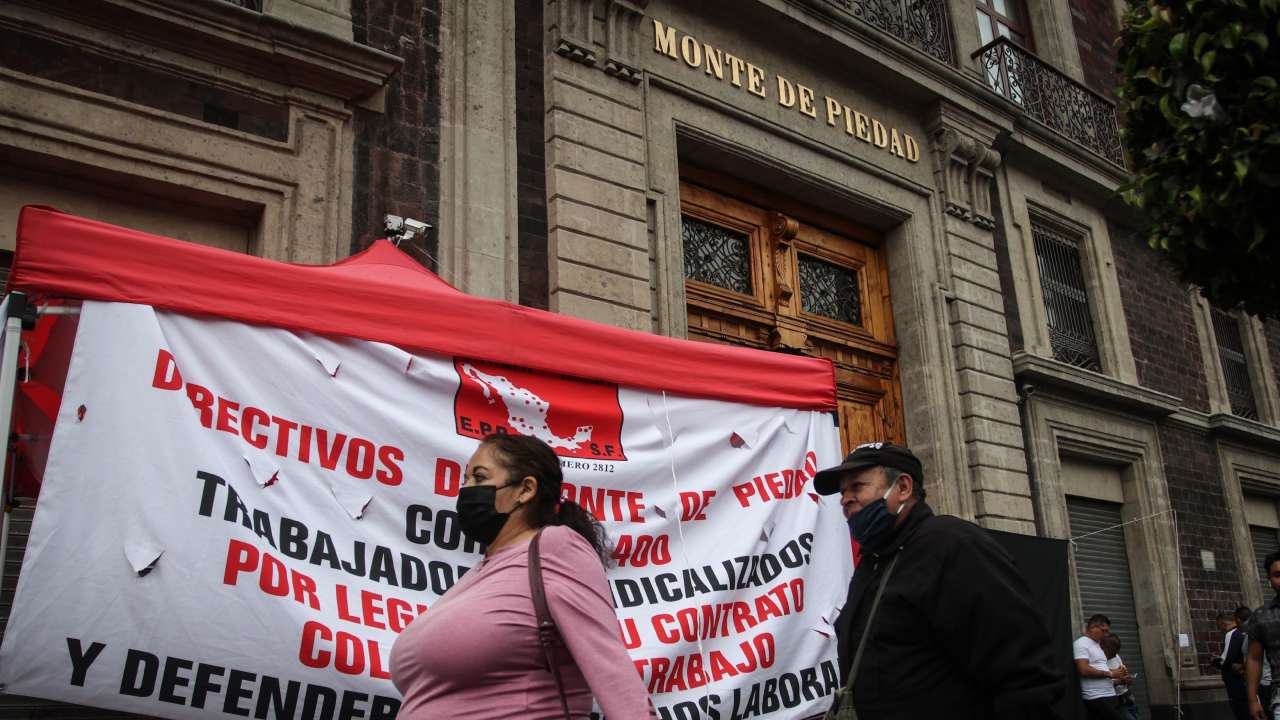 Trabajadores del Monte de Piedad aceptaron el incremento al salario del 18%, informó la Secretaría del Trabajo quien intermedió el paro.