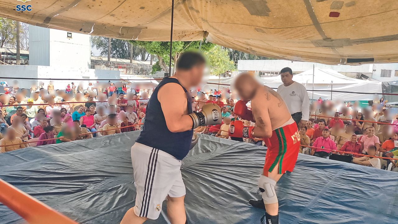 Para realizar esta exhibición de box se contó con el apoyo de un réferi de la Asociación de Box y Lucha de Ecatepec de Morelos