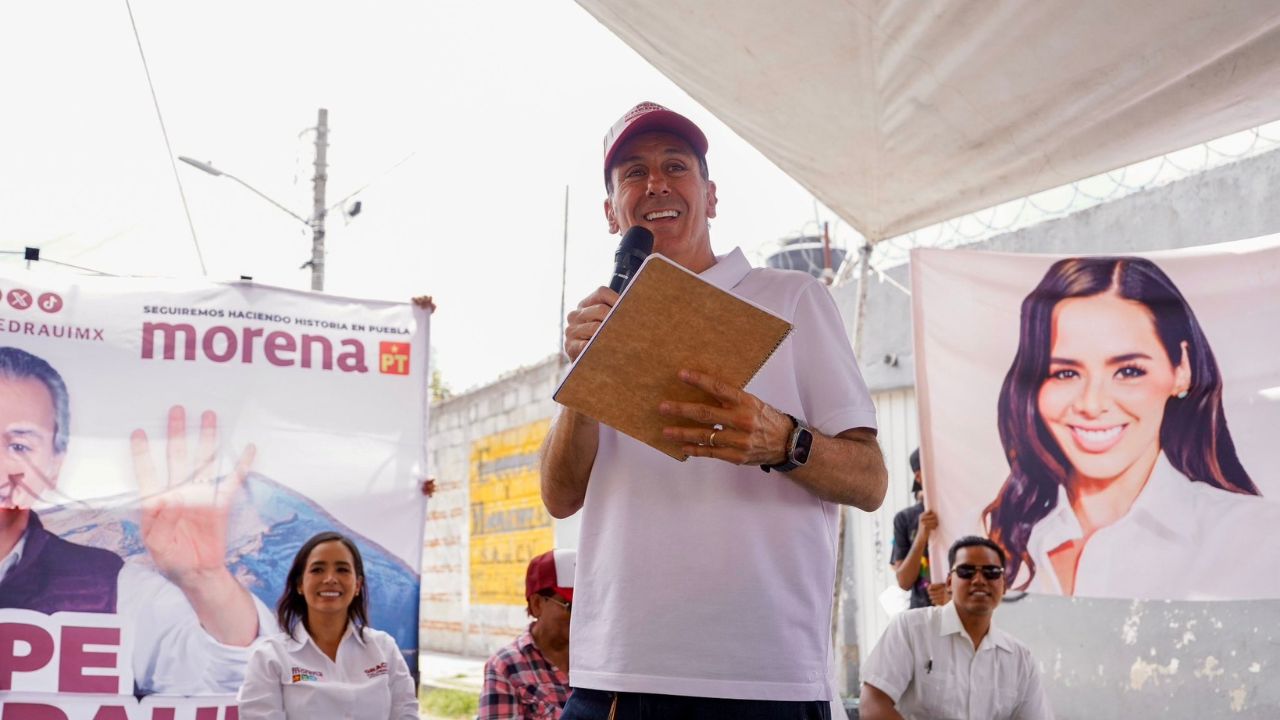 Pie: Elección. José Pepe Chedraui es candidato de Morena a la alcaldía de Puebla.