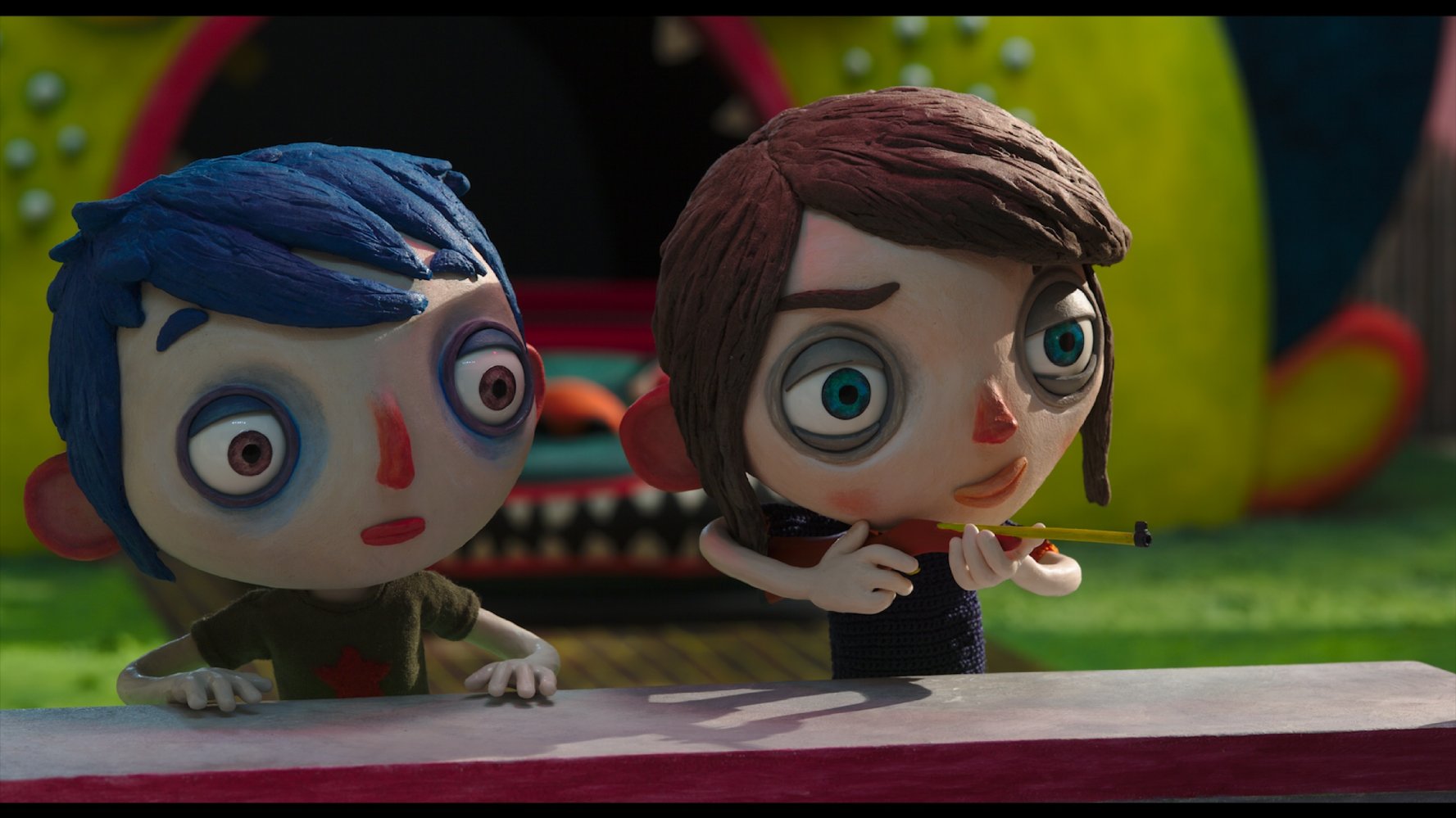 Fotograma de La Vida de Calabacín (Ma vie de Courgette, 2016), de Claude Barras.