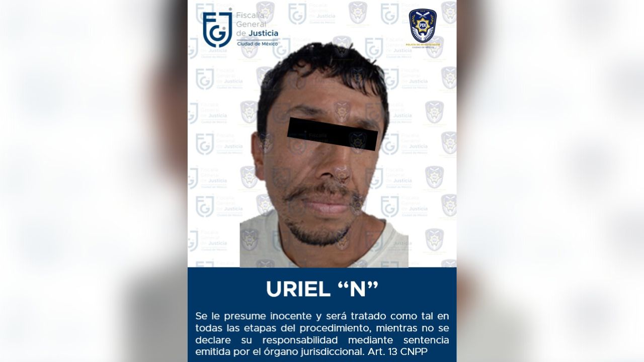 Aprehende FGJCDMX a sujeto por homicidio calificado