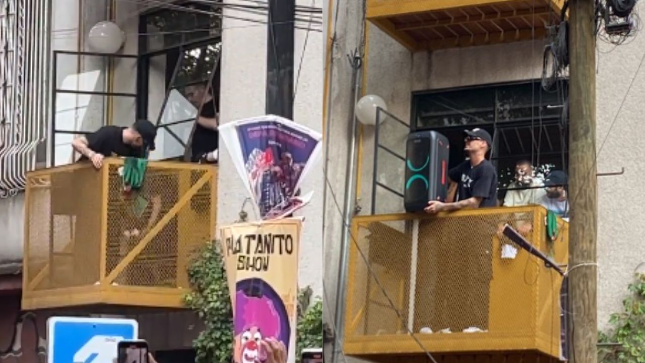 Foto:Captura de pantalla|VIDEO: Rels B estrena su nuevo disco desde un balcón de la Condesa