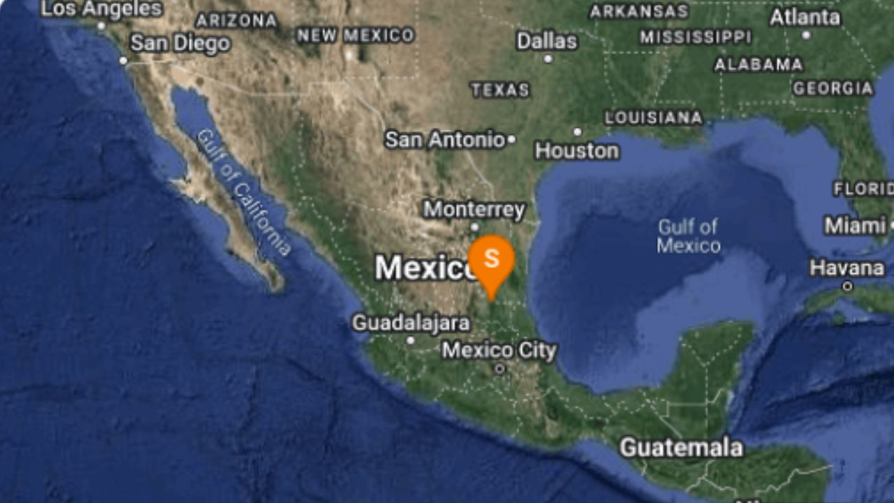 Foto:Simologico Nacional|Se registra sismo de magnitud 4.0 en San Luis Potosí