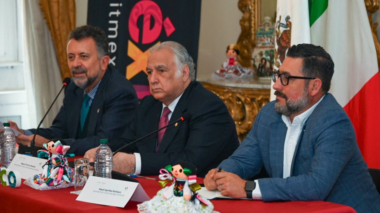 El secretario de Turismo de México, Miguel Torruco Marqués, acompañado del embajador de México en Italia, Carlos García, inició una gira de trabajo en Rom