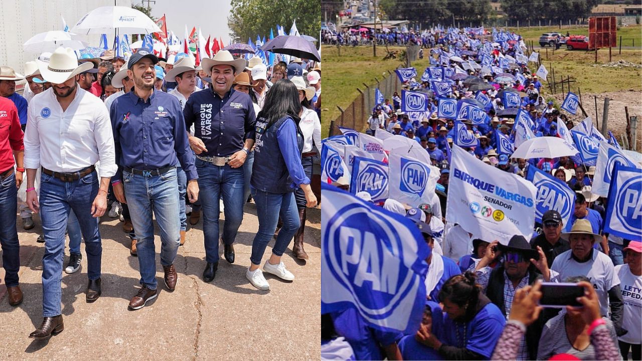 Marko Cortés y Enrique Vargas encabezan la "Caminata de la victoria"