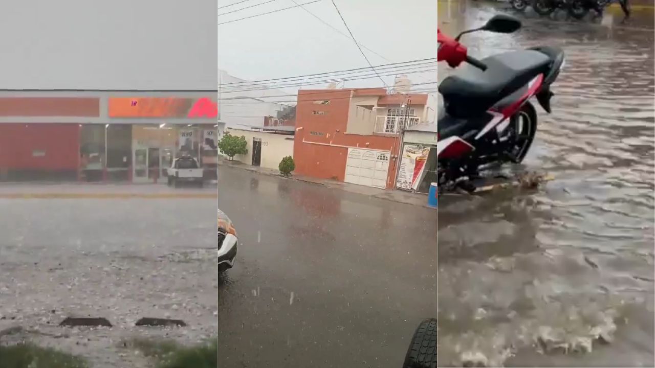 Lluvia con granizo azota a varios estados en México