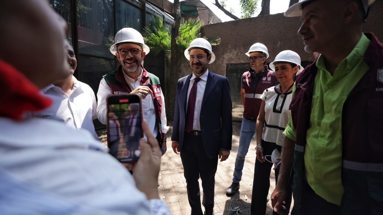 Martí Batres acudió a la alcaldía Coyoacán para supervisar las obras de “El Parián”