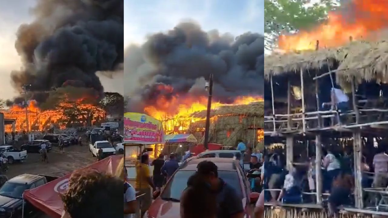 Se incendia la Plaza de Toros de Panabá, en plenos festejos