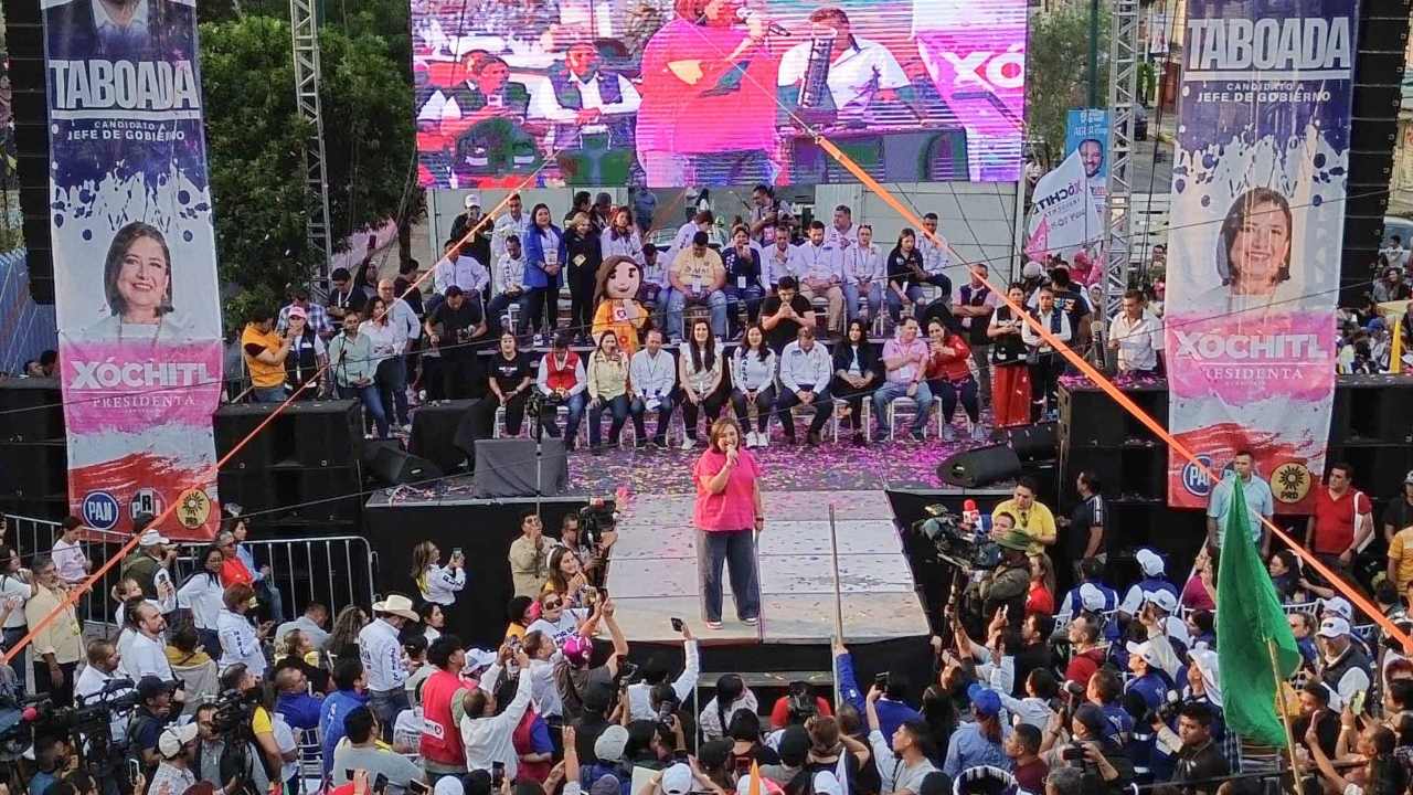 Xóchitl Gálvez, candidata presidencial de Fuerza y Corazón por México, aseguró que sus eventos cumplen con las normas de Protección Civil.