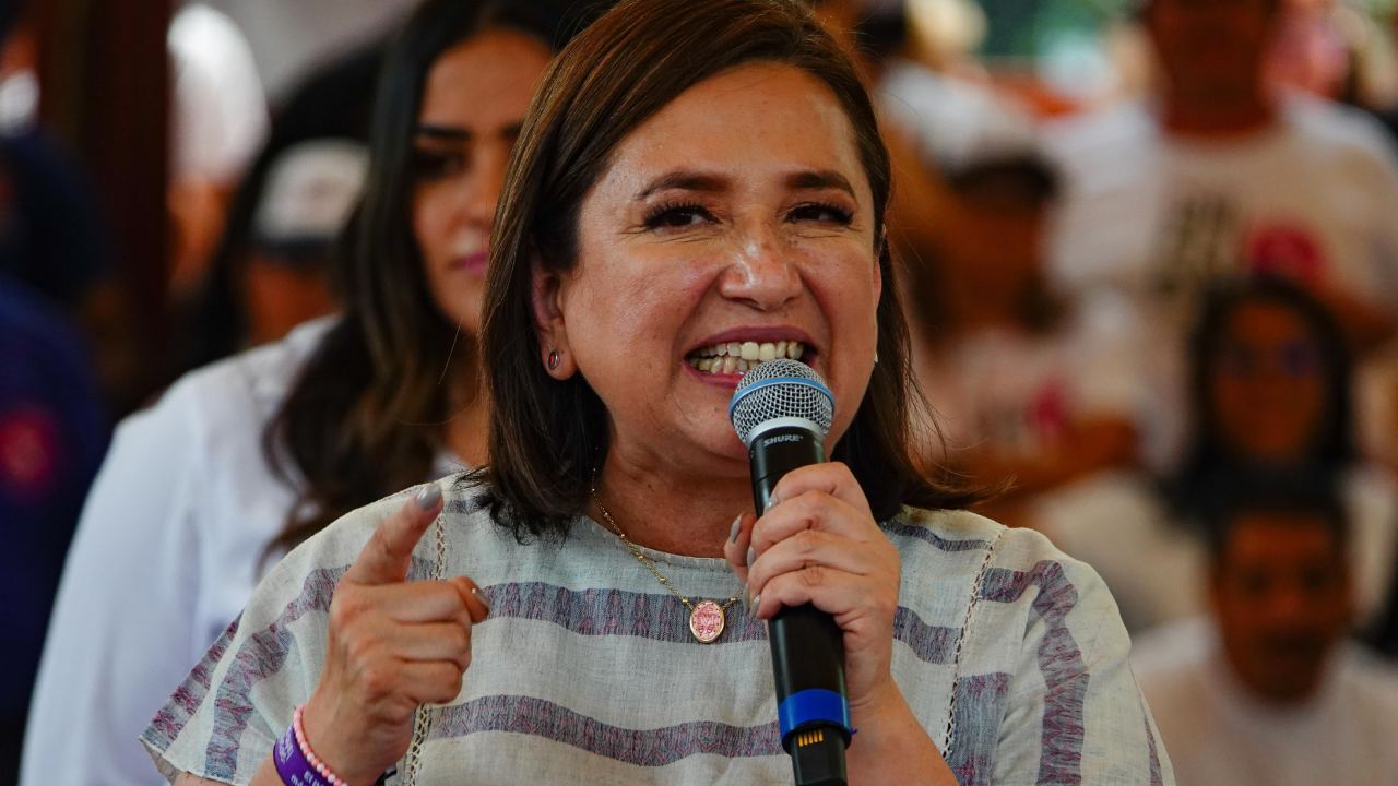 La candidata presidencial, Xóchitl Gálvez, ofreció pacificar al país y dejar atrás “los abrazos a los delincuentes.