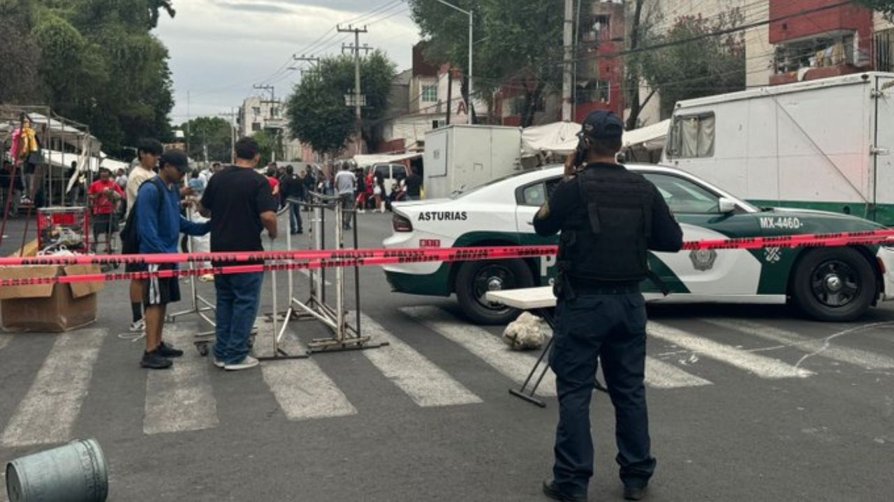 Balacera en tianguis en la alcaldía Cuauhtémoc dejó un muerto y 3 heridos, además de 3 detenidos