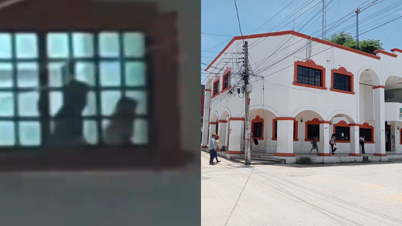 Captan a empleados del Ayuntamiento de Huixtla teniendo intimidad en el Palacio Municipal: los destituyen