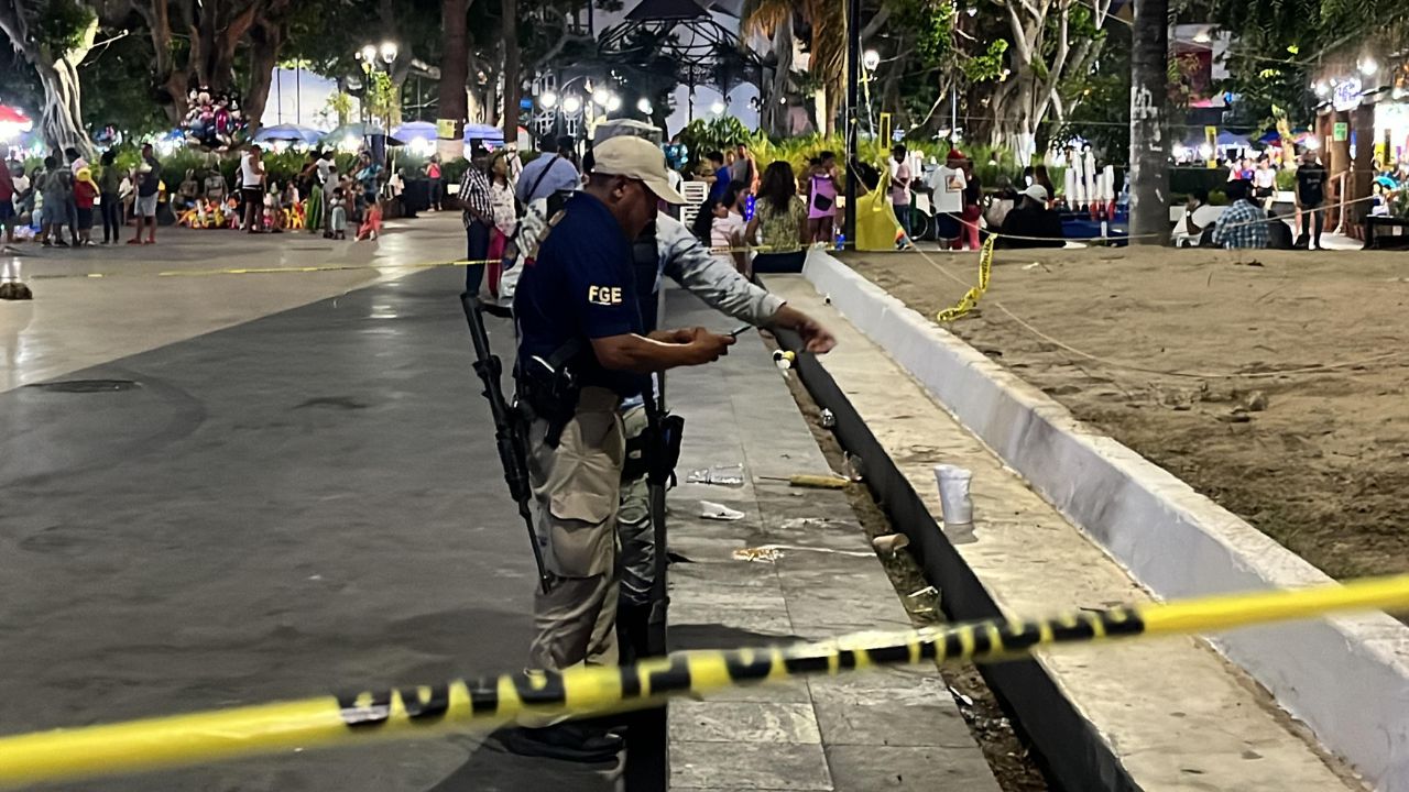 Guerrero. La explosión del domingo pasado en el Zócalo.