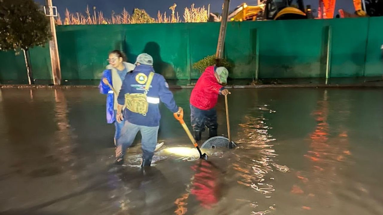 Chalco se inunda por segunda vez en 10 días