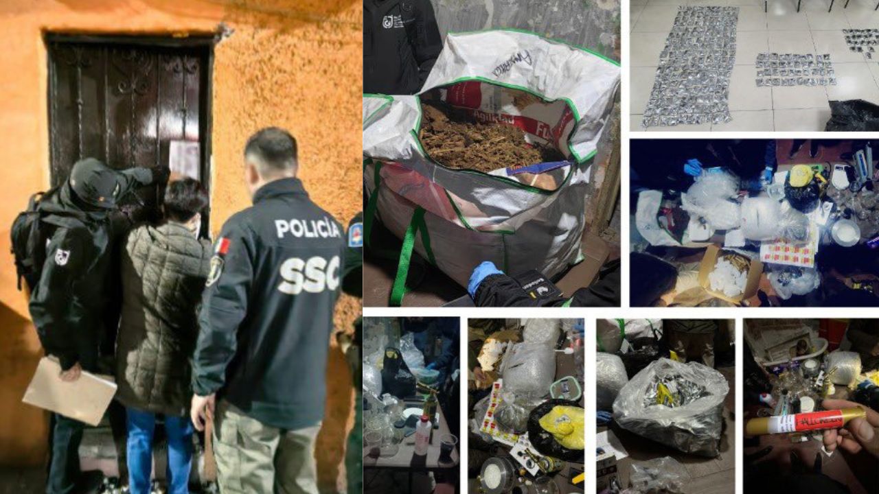 En un cateo aseguran 15 kilos de marihuana y cocaína en la GAM