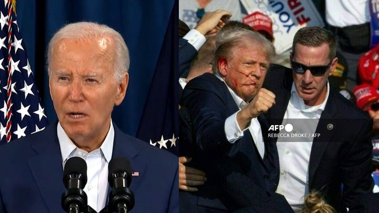 Llama Biden a la unidad tras atentado contra Trump