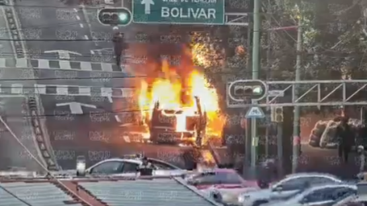 Incendio camioneta