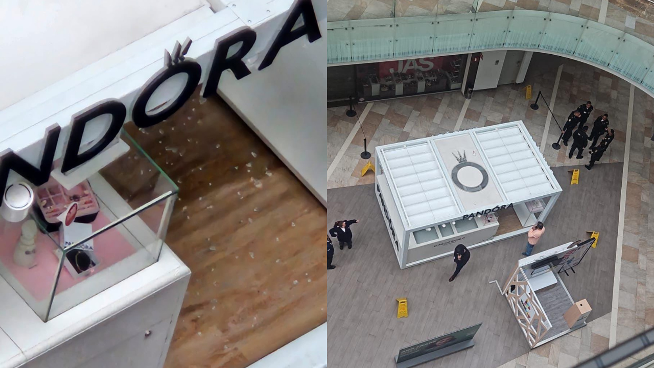 Movilización policiaca se registró la mañana de este martes tras el asalto a una joyería ubicada en un centro comercial.