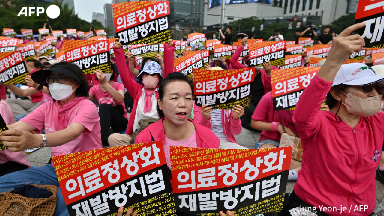 Pacientes en Corea del Sur exigen el fin de la huelga médica