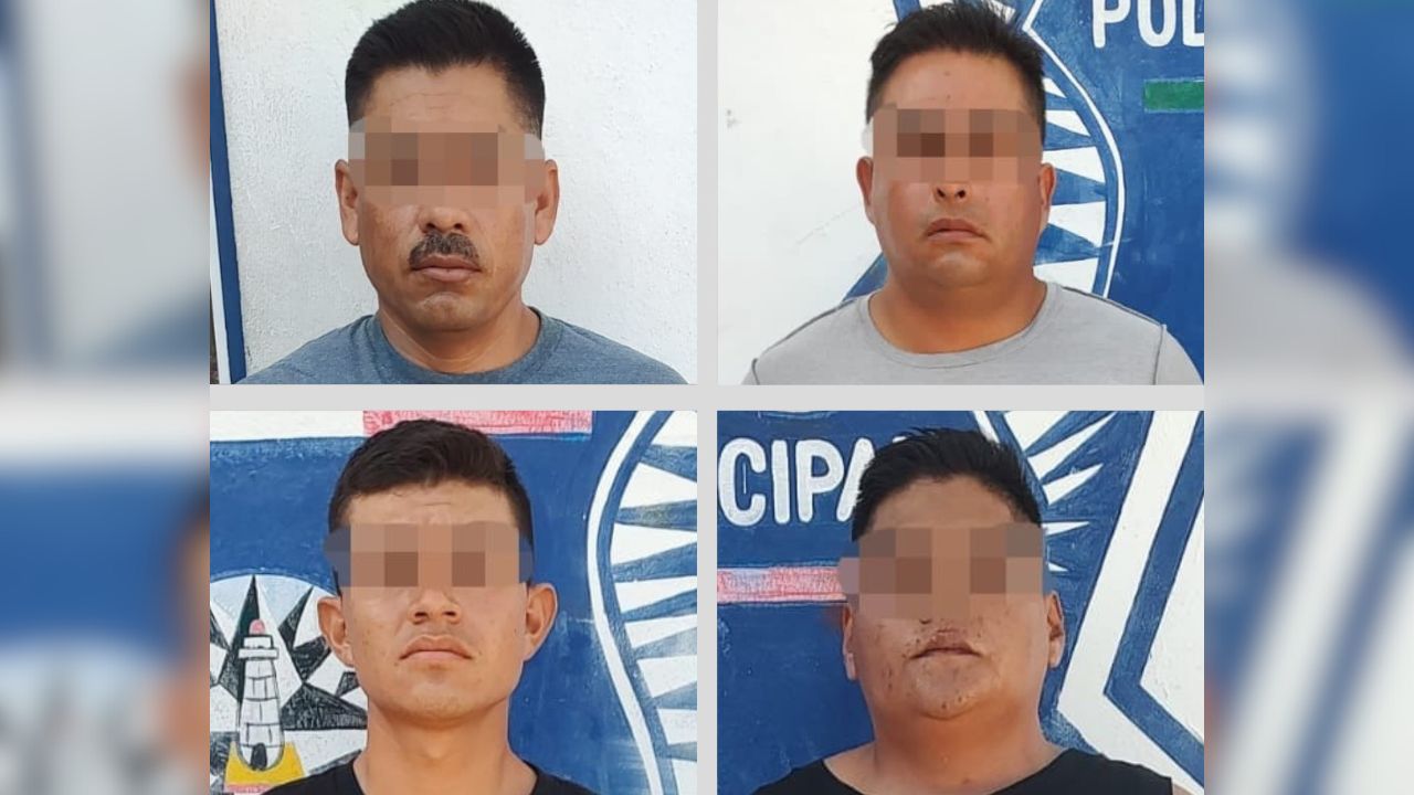 Policías de Isla Mujeres detienen a 4 supuestos elementos de la GN por el presunto abuso de una menor