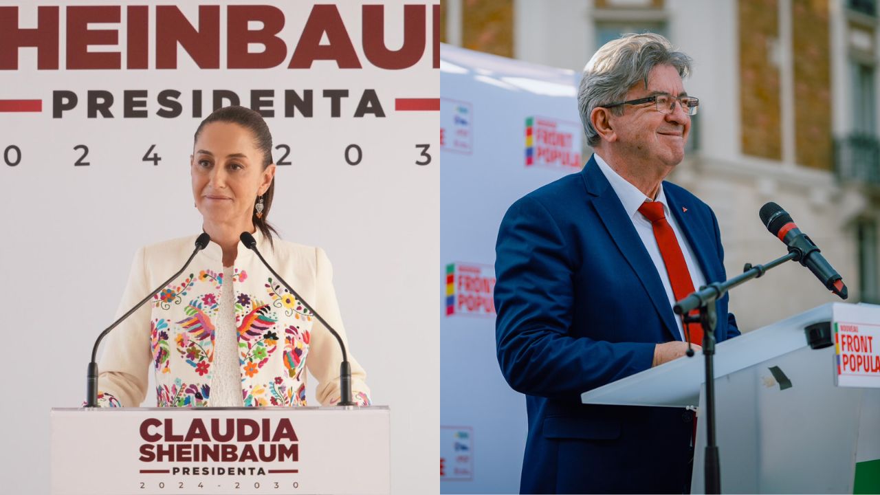 Felicita Claudia Sheinbaum a Jean-Luc Mélenchon