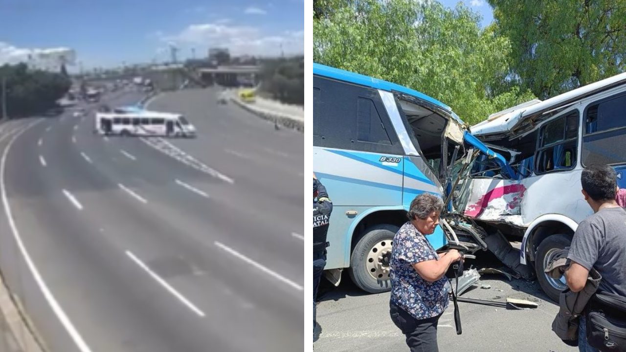 La tarde de este viernes 5 de julio, se registró un choque entre camiones de pasajeros en la autopista México-Pachuca