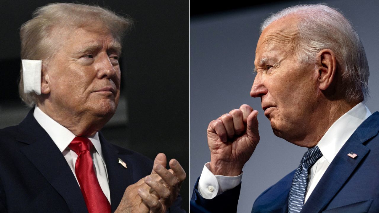 Cambio. La salida de Biden de la carrera ofrece al Partido Republicano una ventaja. TRUMP