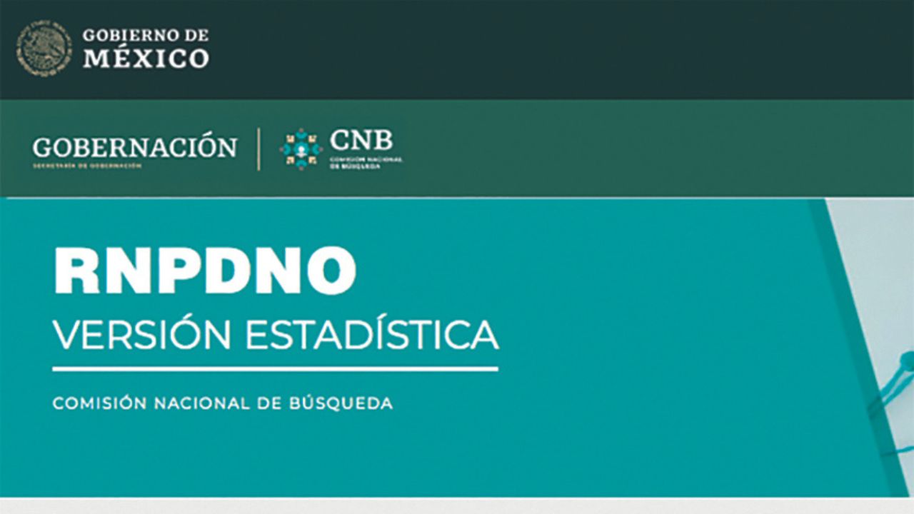 Con un corte de 115 mil 647 personas desaparecidas y no localizadas, el Gobierno presentó su nueva plataforma del Registro Nacional de Personas Desaparecidas y No localizadas (NPDNO), así lo dio a conocer la Comisión Nacional de Búsqueda