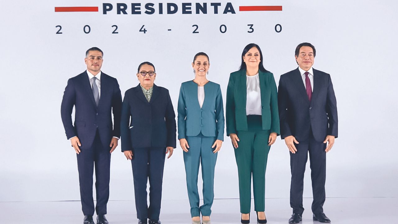 Pendientes. La virtual presidenta electa presentó ayer a otra parte de su equipo cercano; entre otros, aún faltan los titulares de Defensa y Marina. 