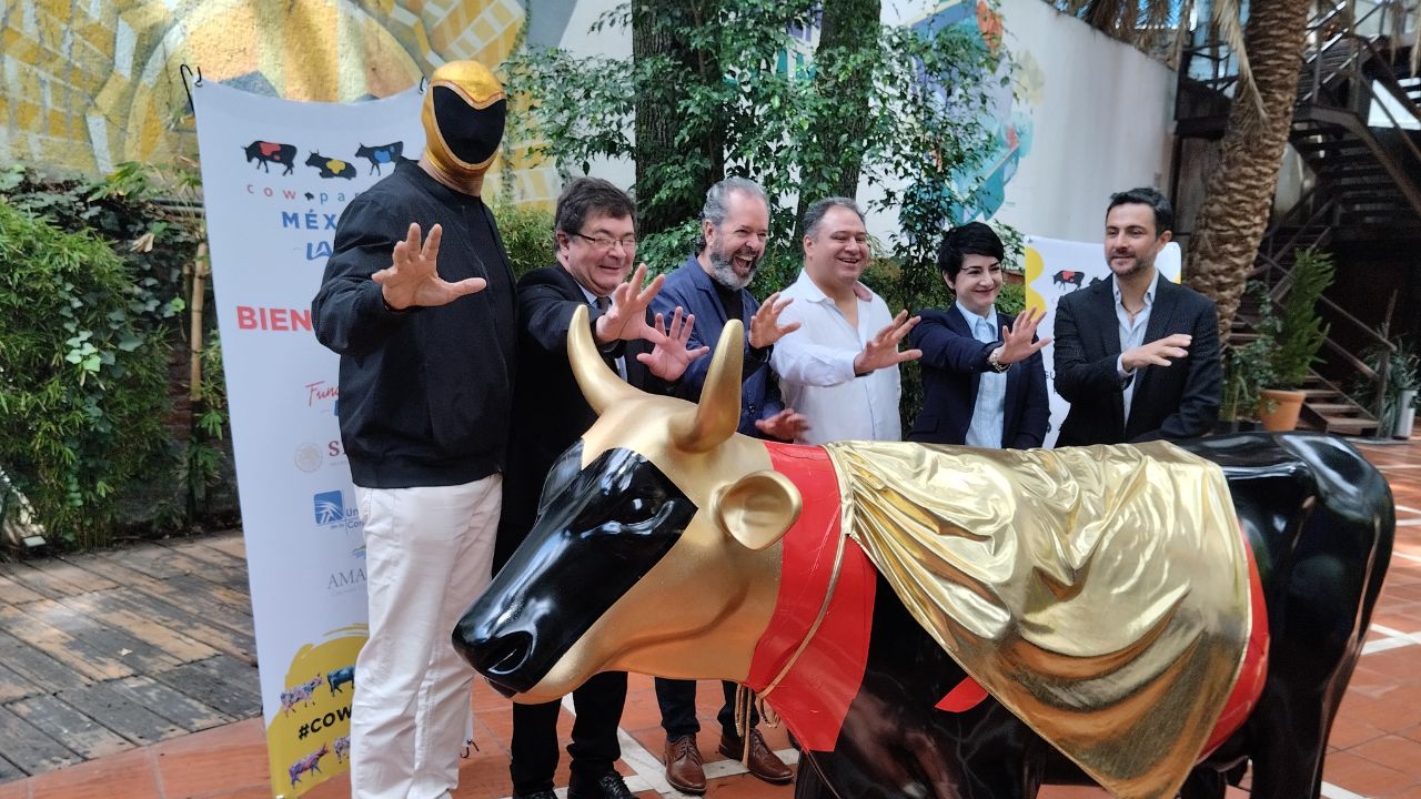 Más de 50 vacas conformarán la edición 2024 de la exhibición internacional CowParade México, es considerado el evento de arte popular