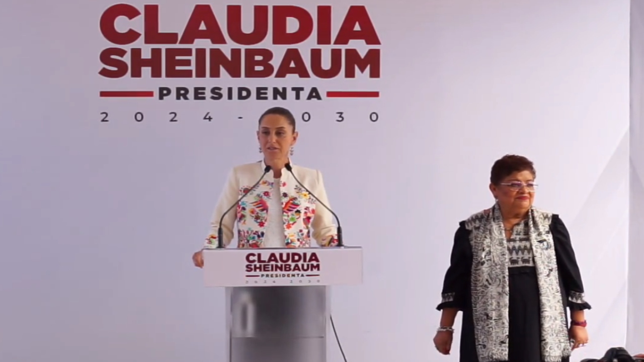 Foto: Captura de pantalla/ Claudia Sheinbaum y Ernestina Godoy en conferencia de prensa