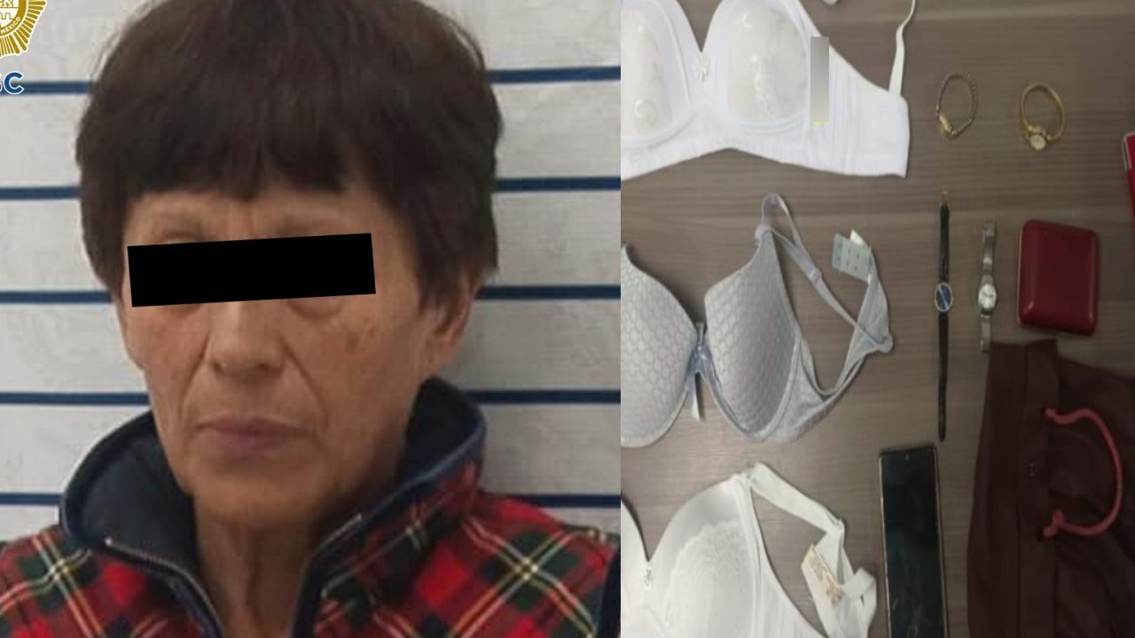 Una mujer fue detenida por presuntamente drogar a una adulta mayor para robar joyas y ropa interior de su vivienda, en la alcaldía Tlalpan.