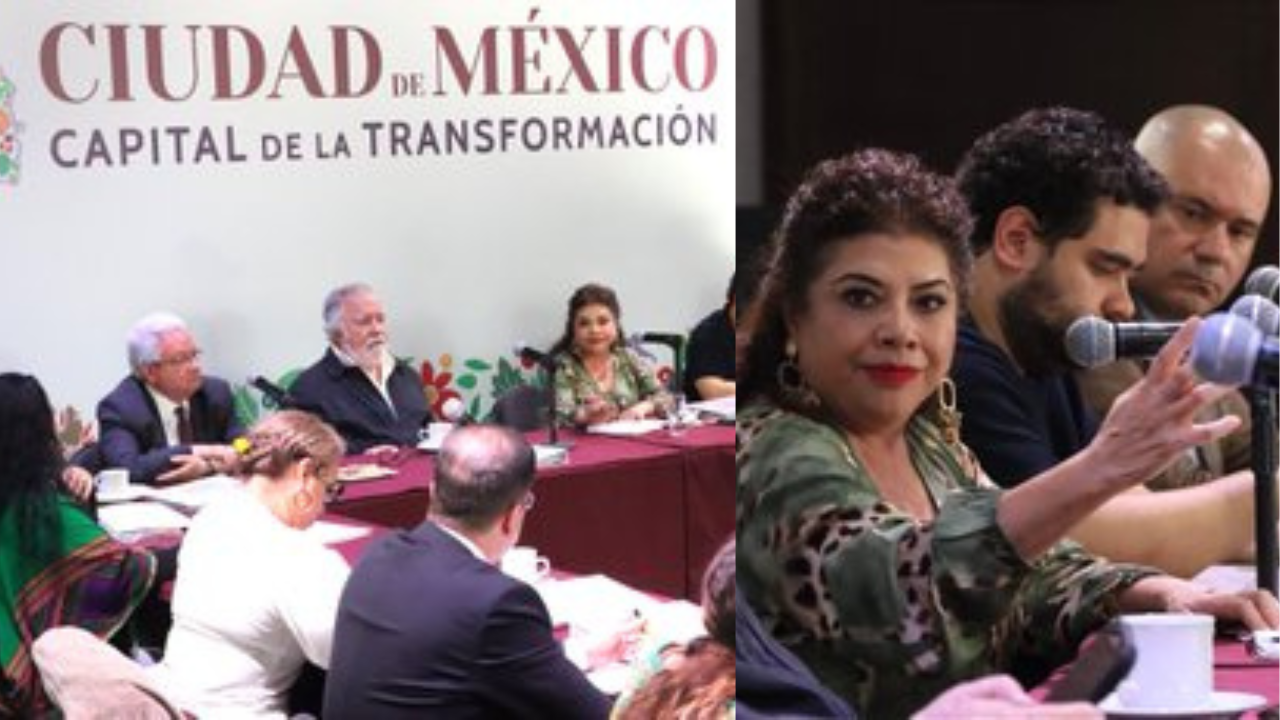 Clara Brugada sostiene reunión con su gabinete.