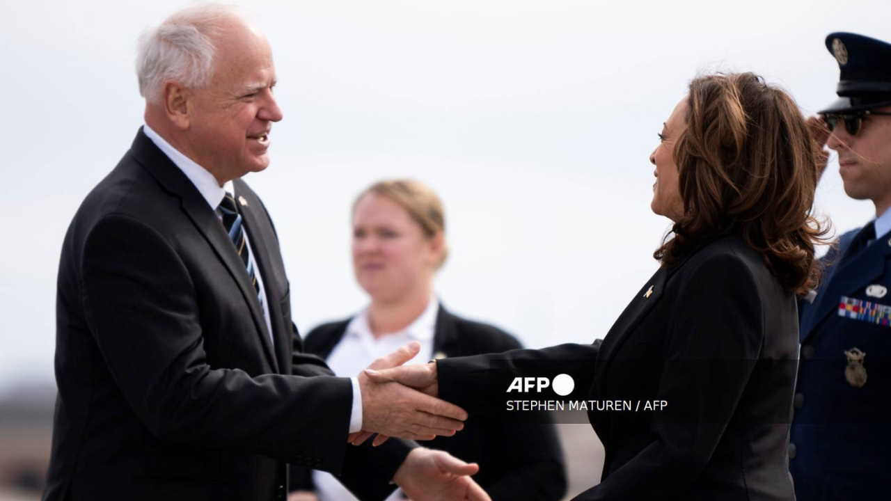 Kamala Harris y Tim Walz